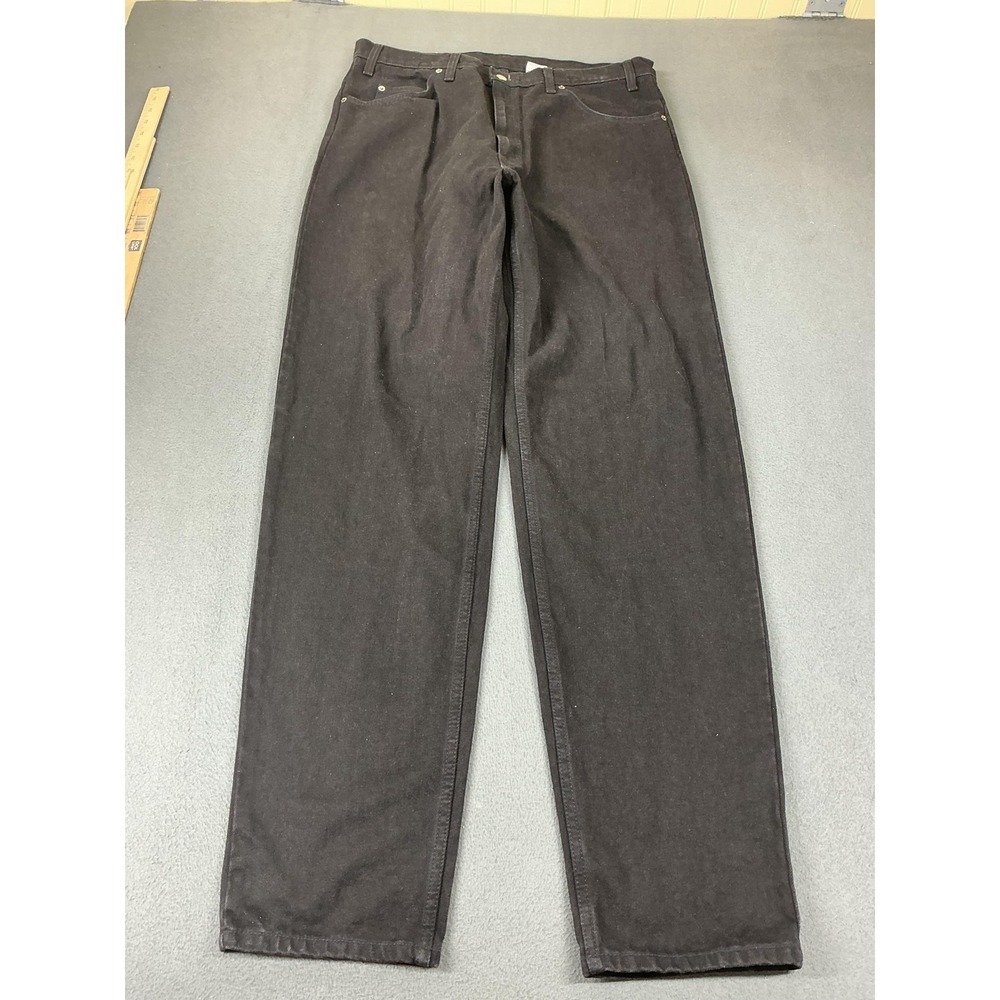 Levis 550 Jeans Mens 38x34 Black Relaxed Tapered Leg Denim 100% Cotton